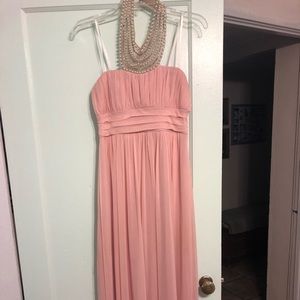 Pink full length dress